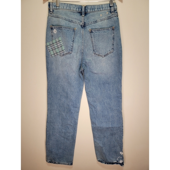 FREE PEOPLE × We The Free Steinbeck Patched Straight Leg Jeans - Picture 5 of 7